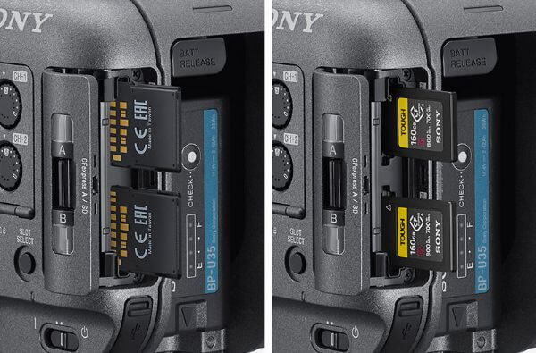 Image | Two CFexpress Type A-compatible media slots