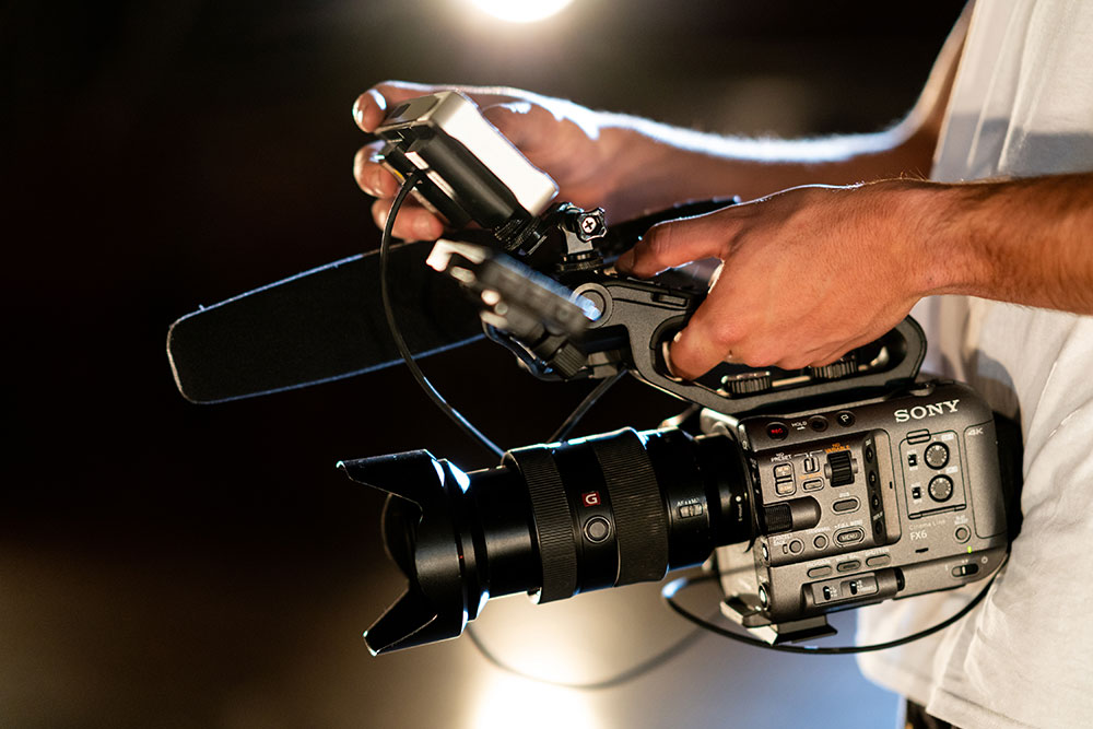 Image of professional video camera