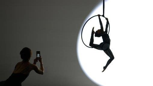 Acrobat rehearsal