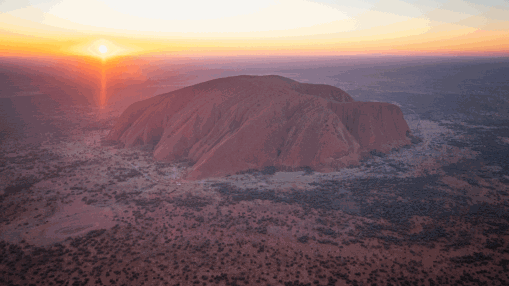 Sunrise over Uluru
