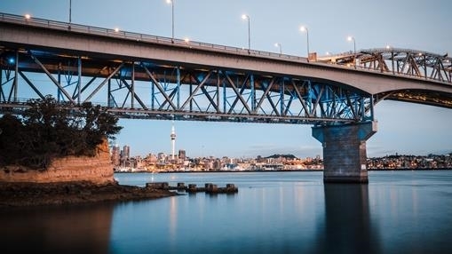 Under the bridge.
